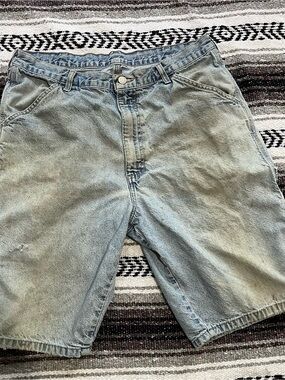 Men's Light Wash Denim Jean Shorts - Casual Summer Staple